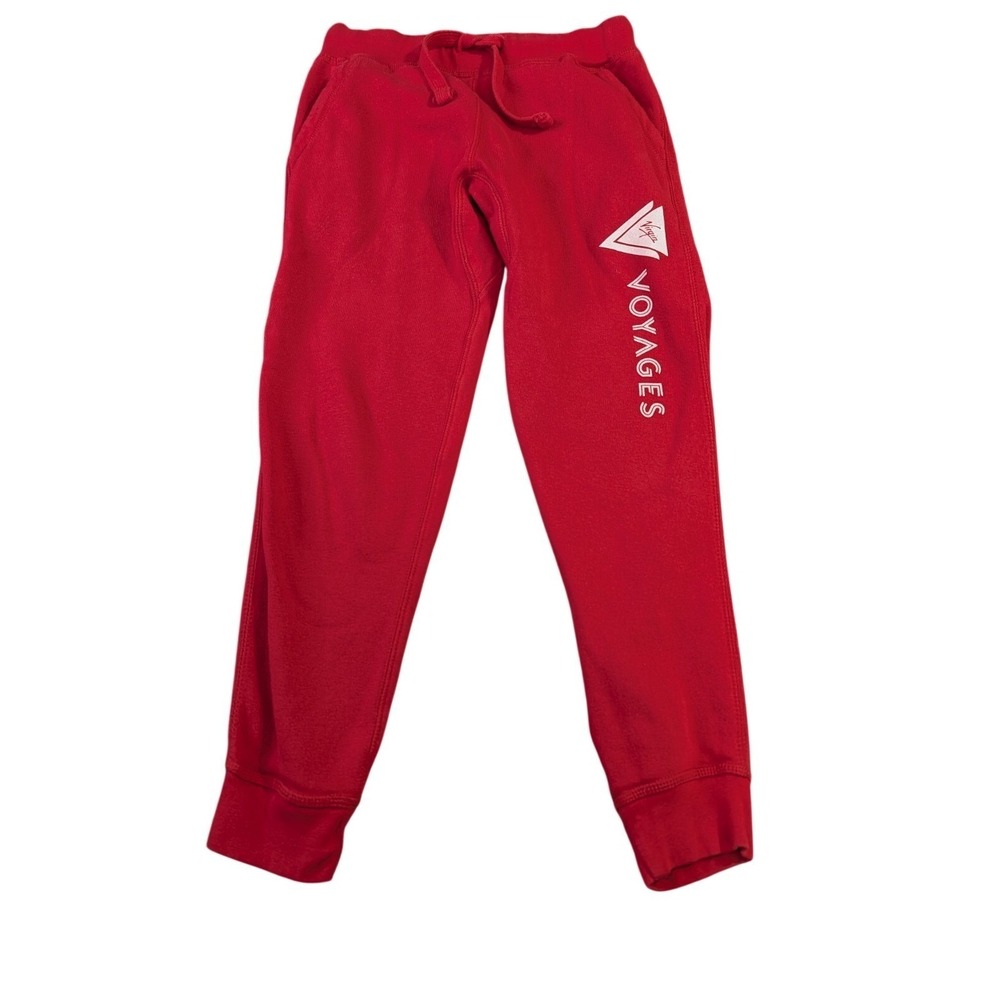 Virgin Voyages Jogger Sweatpants Womens M Red Cruise Vacation Lounge Travel